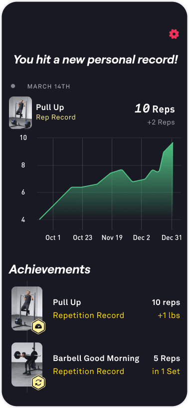 Personalized workout plan on Fitbod app